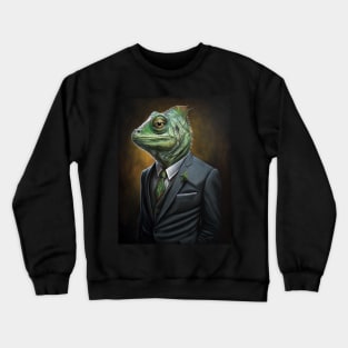 Royal Portrait of a Chameleon Crewneck Sweatshirt